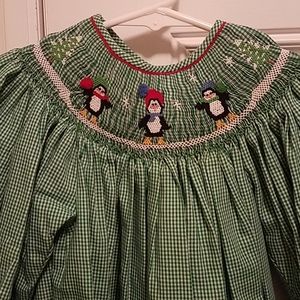 Smocked Christmas dress